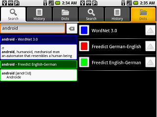 Adding custom dictionaries to ColorDict, a StarDict app on Android