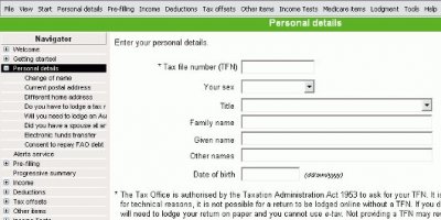 Loading ATO's e-tax file from 2010