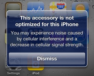 FIX for "This accessory is not optimized for this iphone"